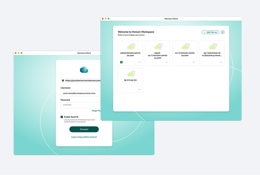 Horizon Client challenge screenshot
