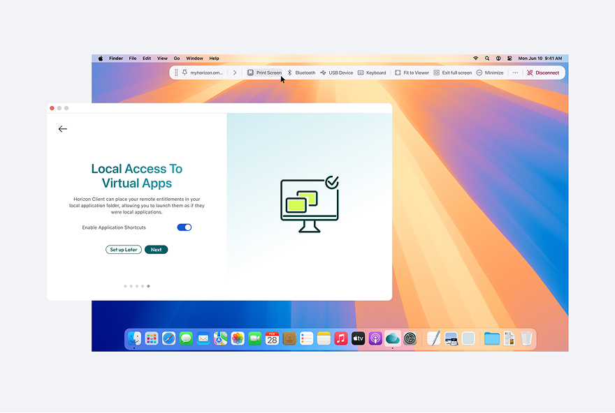 Horizon Client approach screenshot